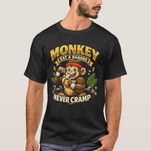 Aap Eet Een Banaan, Nooit Kramp – Grappige Fitness T-shirt