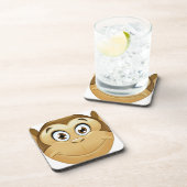 aap emoji bier onderzetter (Rechterzijde)
