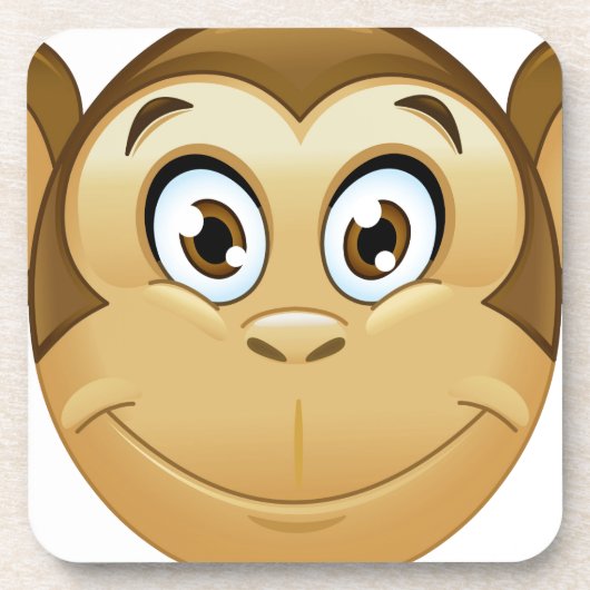 aap emoji bier onderzetter (Voorkant)