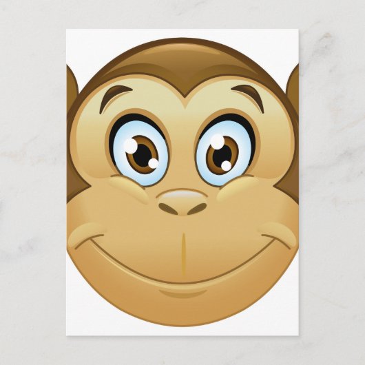 aap emoji briefkaart (Voorkant)