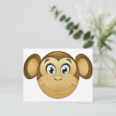 aap emoji briefkaart (Staand voorkant)