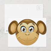 aap emoji briefkaart (Voorkant / Achterkant)