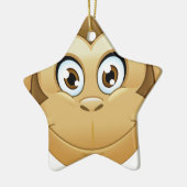 aap emoji keramisch ornament (Links)