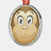 aap emoji metalen ornament (Links)
