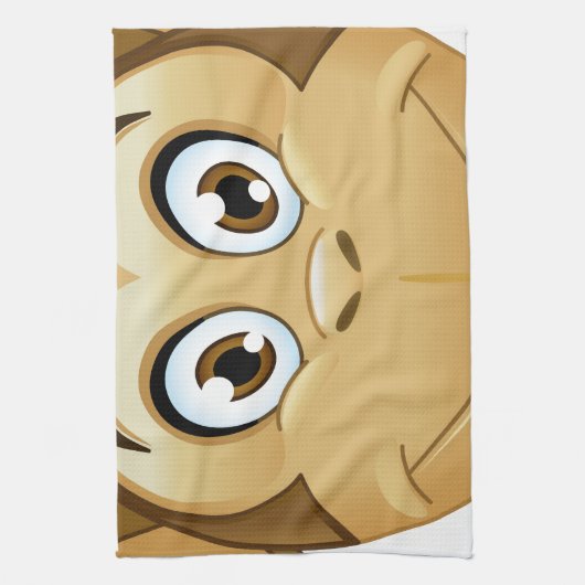 aap emoji theedoek (Verticaal)