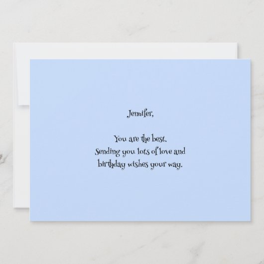 Aap en bananen doolhof puzzel verjaardagskaart (Achterkant)