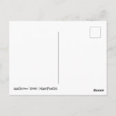 Aap en bananen doolhof verjaardagskaart briefkaart (Achterkant)