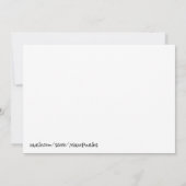 Aap en bananen doolhof verjaardagsuitnodigingen kaart (Achterkant)