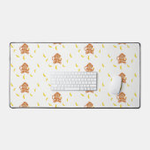 Aap en bananen patroon wit bureaumat (Keyboard & Muis)