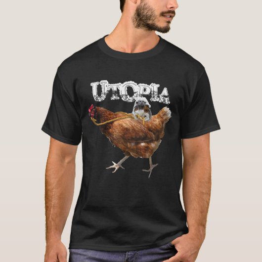aap en kip, UTOPIA T-shirt (Voorkant)