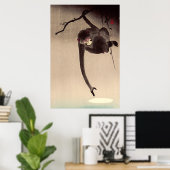 Aap en Maan Ohara Koson Vroeg 20ste Eeuw Poster (Thuiskantoor)