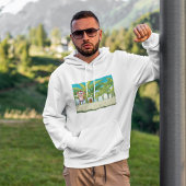 Aap en slak in een tropisch Oerwoud Hoodie