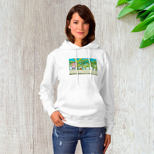 Aap en slak in een tropisch Oerwoud Hoodie