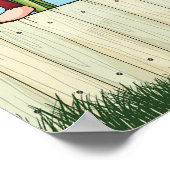 Aap en slak in een tropisch Oerwoud Poster (Hoek)