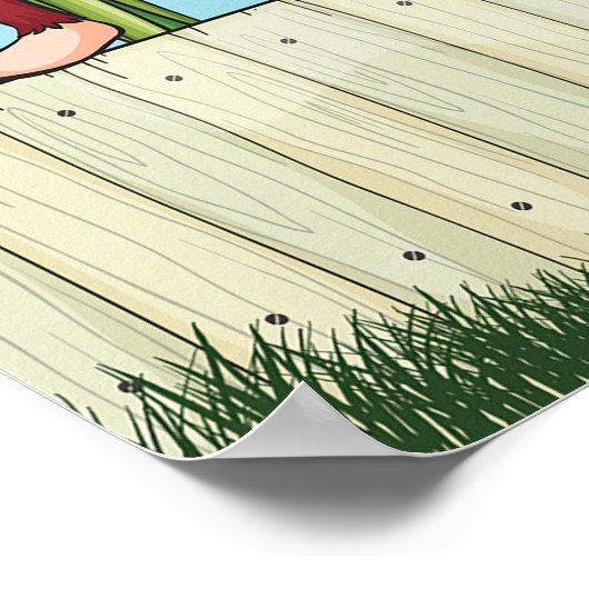 Aap en slak in een tropisch Oerwoud Poster (Hoek)