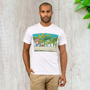 Aap en slak in een tropisch Oerwoud T-shirt