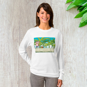 Aap en slak in een tropisch Oerwoud T-shirt