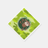 Aap; felgroene camo, camouflage servet (Hoek)