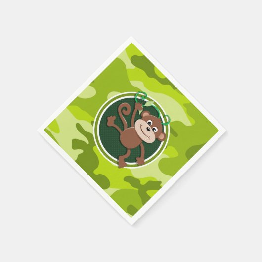 Aap; felgroene camo, camouflage servet (Hoek)