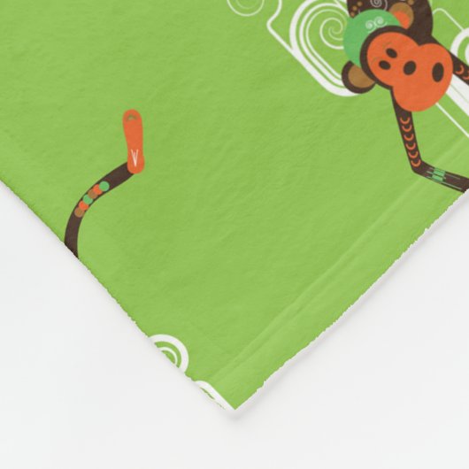 aap fleece deken (Hoek)