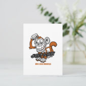 aap gewoon een jongen  briefkaart (Staand voorkant)