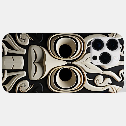 Aap Gezicht Haida Cultuur inheems Canadees Case-Mate iPhone Case (Achterkant (horizontaal))