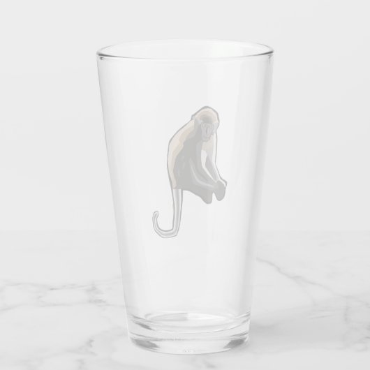 aap - glazen trommel (Achterkant)