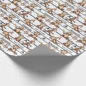 Aap groep cadeaupapier (Hoek)