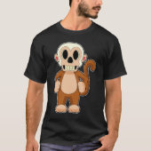 Aap Halloween Skull T-shirt (Voorkant)