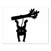 aap hangende groene boom rubberstempel (Afrduk)