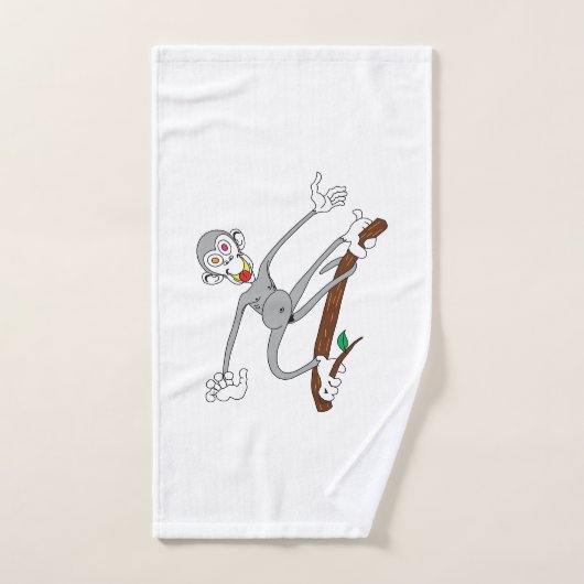 Aap Hanging Around Bad Handdoek (Handdoek)