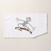 Aap Hanging Around Bad Handdoek (Handdoek)