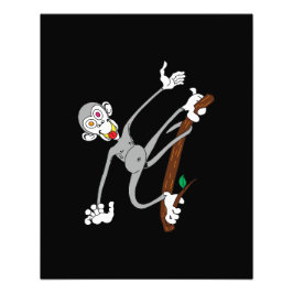 Aap Hanging Around Foto Afdruk