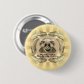 Aap heeft het me laten doen  ronde button 5,7 cm (Voorkant /achterkant)