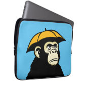Aap houdt niet van regen laptop sleeve (Voorkant Rechts)
