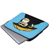 Aap houdt niet van regen laptop sleeve (Voorkant onderkant)