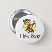 aap I Love Nana Ronde Button 5,7 Cm (Voorkant /achterkant)