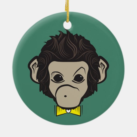 aap identica keramisch ornament (Achterkant)