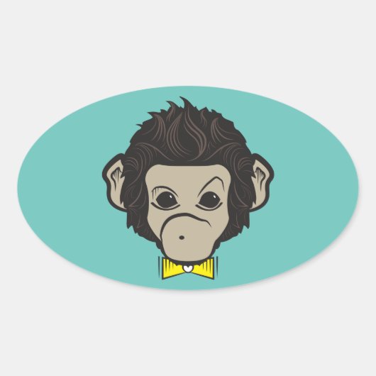 aap identica ovale sticker (Voorkant)