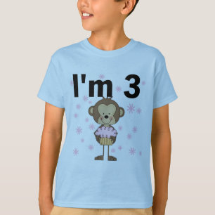 Aap Ik ben 3 Verjaardag Tshirts en geschenken
