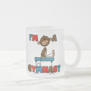 Aap Ik ben een Gymnast Matglas Koffiemok