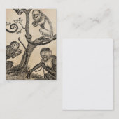 aap-illustratie - 1800 apen visitekaartje (Voorkant / Achterkant)