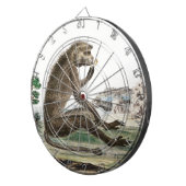  aap illustratie | Zoo Animal Ape Kinder Dartbord (Voorkant Rechts)