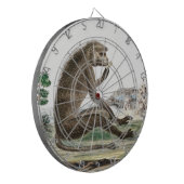  aap illustratie | Zoo Animal Ape Kinder Dartbord (Voorkant Links)