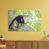 Aap in Bamboe Oerwoud Foto Canvas Afdruk (Insitu (Woonkamer))