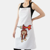 aap in Darts met Dart Schort (Insitu)