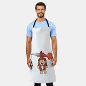 aap in Darts met Dart Schort (Gedragen)