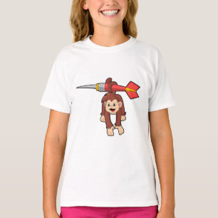aap in Darts met Dart T-shirt