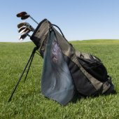 Aap in de jungle golfhanddoek (Groen)