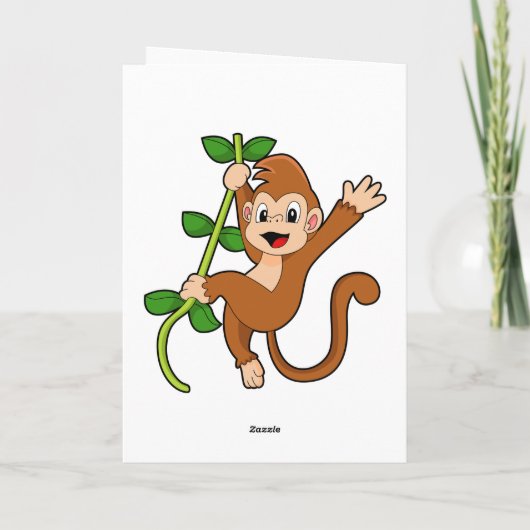 Aap in de jungle kaart (Achterkant)